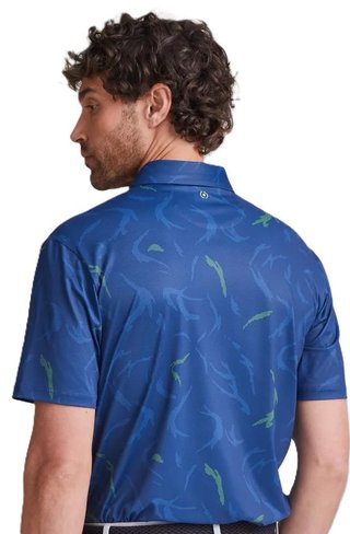 Ping Ephron Printed męskie polo, inky multi