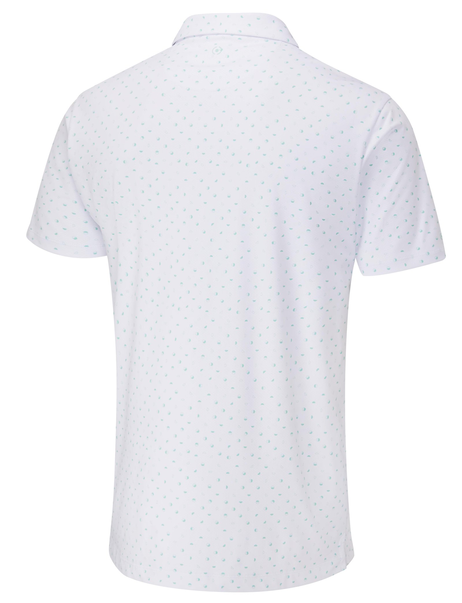 Ping Ephron Printed męskie polo, white/green bay multi