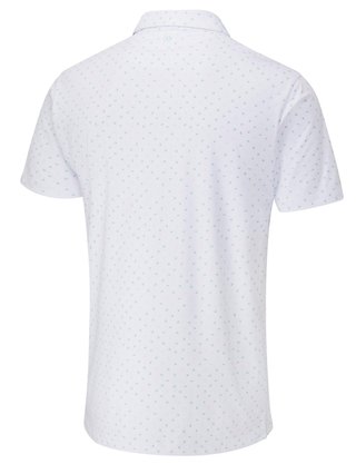 Ping Ephron Printed męskie polo, white/green bay multi