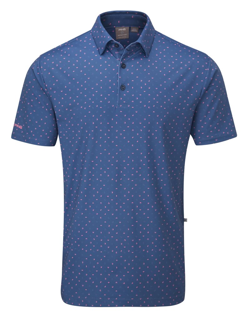 Ping Ephron Printed męskie polo, stellar multi