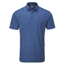 PING Ephron Printed męskie polo, stellar multi