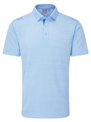 PING Claude Camo Mesh męskie polo, baltic sea
