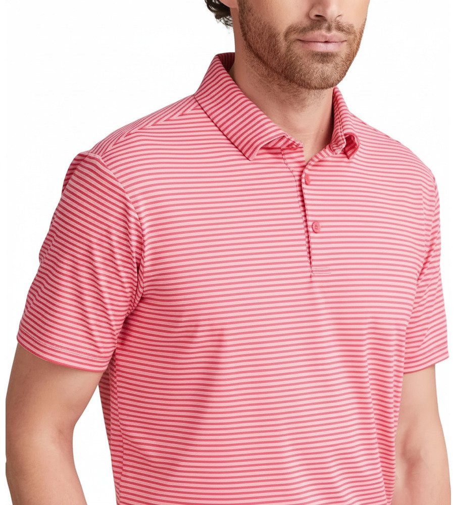 PING Langford męskie polo, rhapsody/pink white