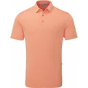 PING Hershel męskie polo, wild salmon multi