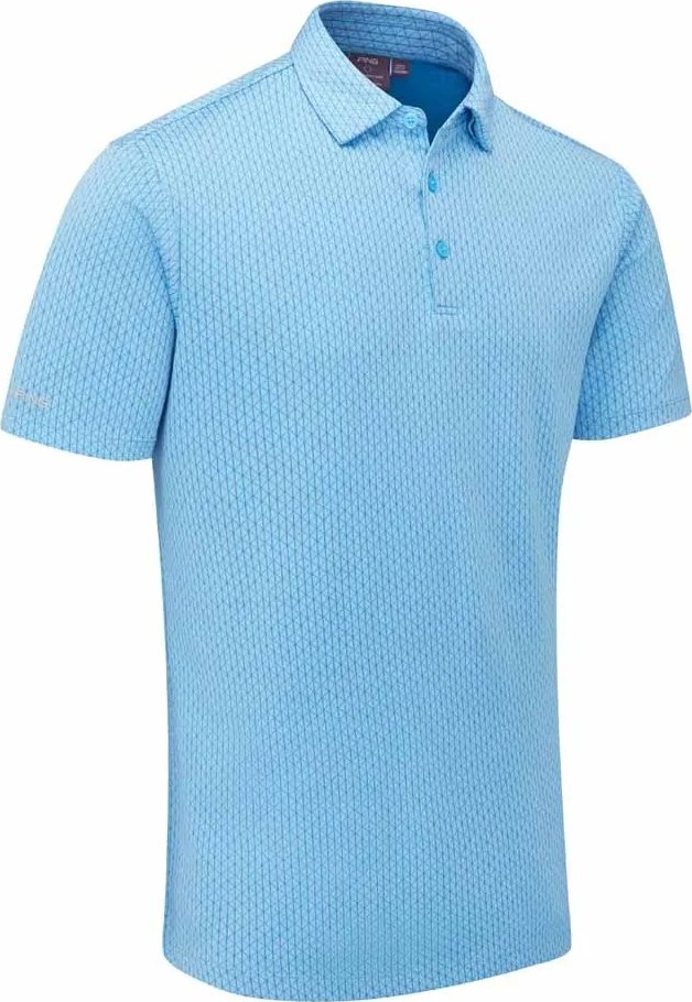 PING Hershel męskie polo, baltic sea multi