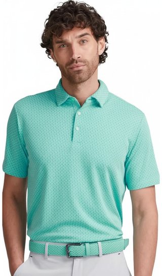 PING Hershel męskie polo, green bay multi