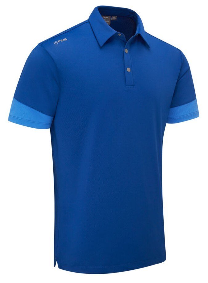 Ping Ty męskie polo, inky/bright cobalt
