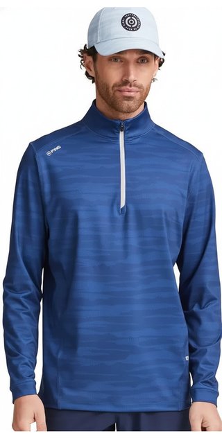 PING Latham Half Zip męska bluza, inky multi
