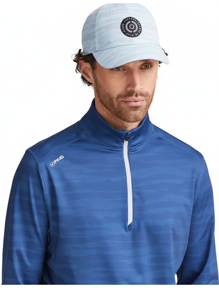 PING Latham Half Zip męska bluza, inky multi