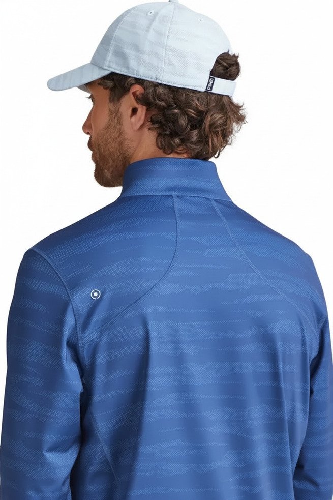 PING Latham Half Zip męska bluza, inky multi