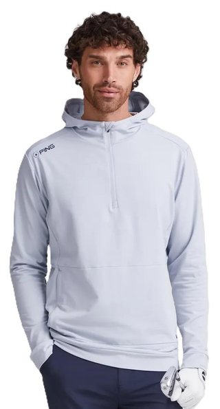 Ping Haldon Hooded Fleece męska bluza, pearl grey