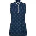 PING Penola Printed Sleeveless damskie polo, micro monogram