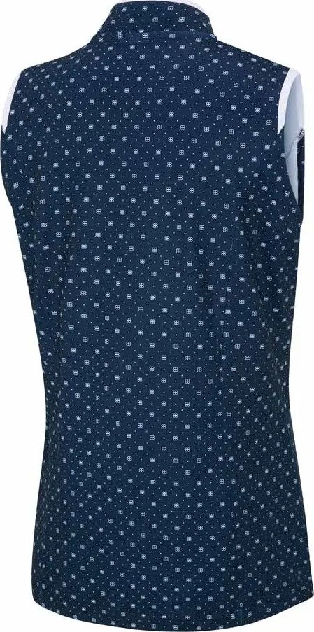 PING Penola Printed Sleeveless damskie polo, micro monogram