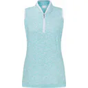 PING Penola Printed Sleeveless damskie polo, splash