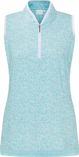 PING Penola Printed Sleeveless damskie polo, splash