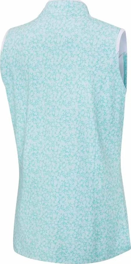 PING Penola Printed Sleeveless damskie polo, splash