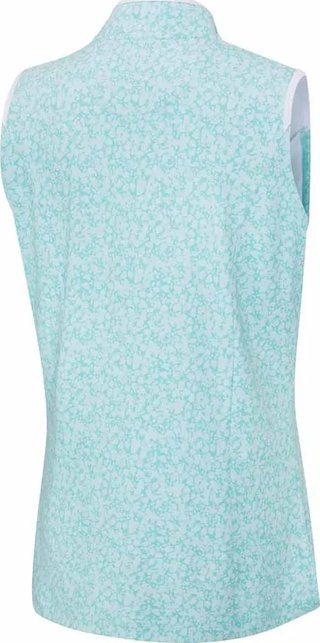 PING Penola Printed Sleeveless damskie polo, splash
