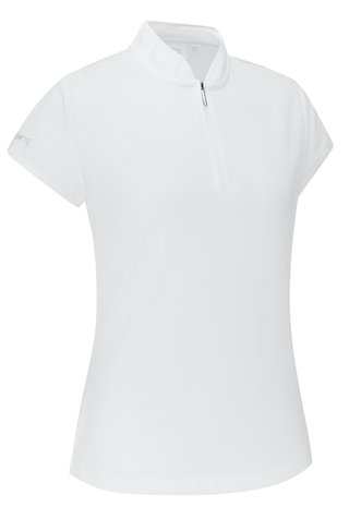 PING Evetta Jacquard damskie polo, białe