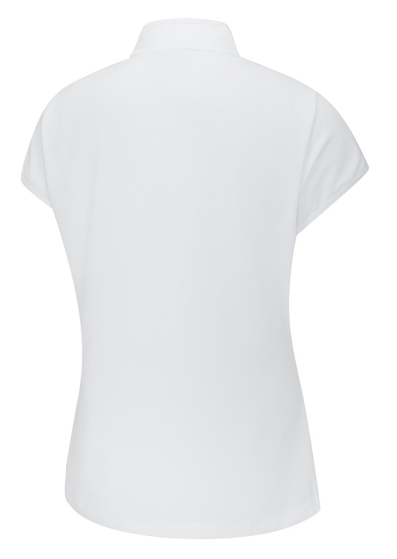 PING Evetta Jacquard damskie polo, białe