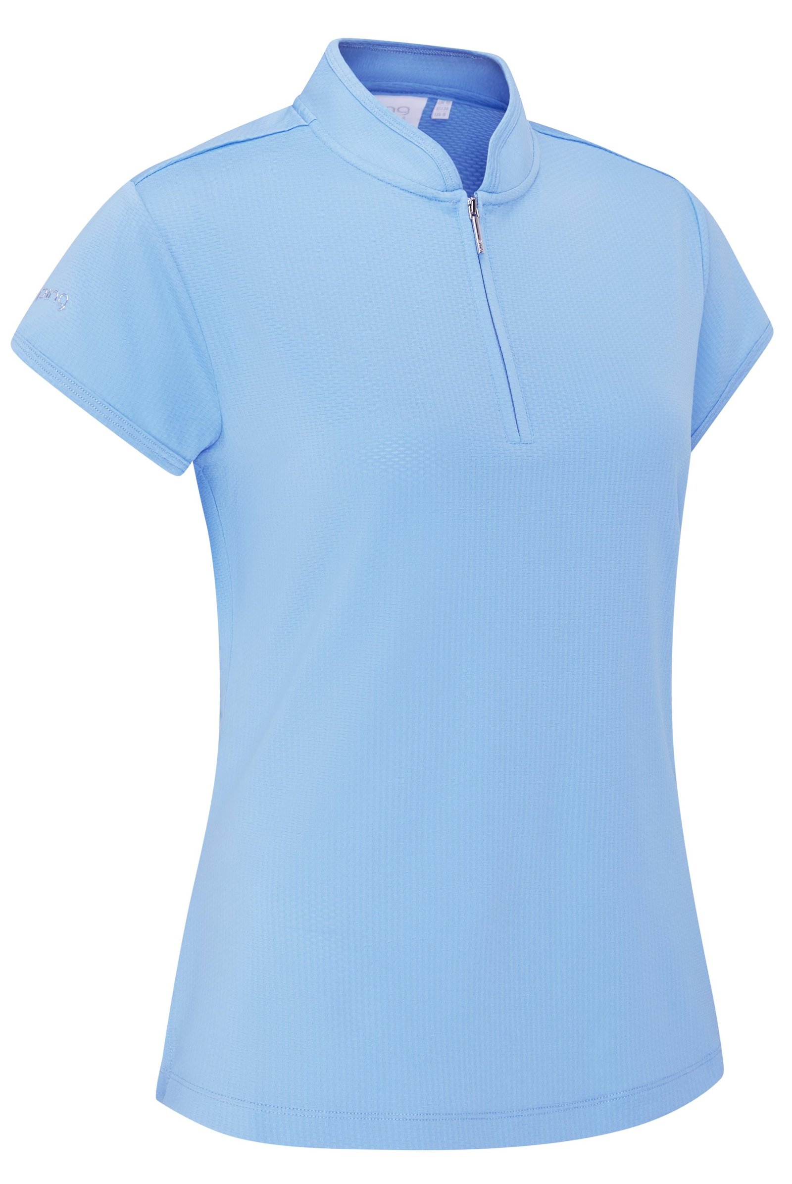 PING Evetta Jacquard damskie polo, infinity blue