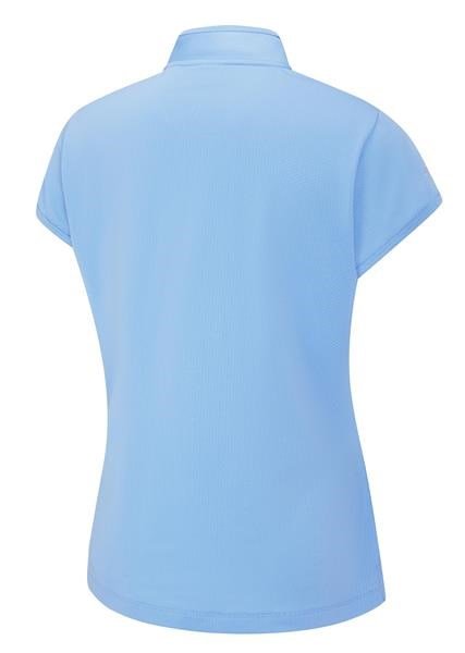 PING Evetta Jacquard damskie polo, infinity blue