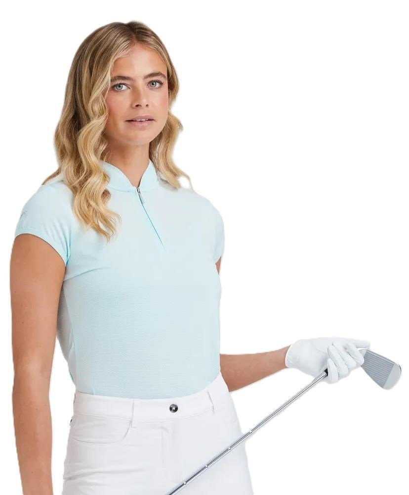 Ping Evetta Jacquard damskie polo, seaspray