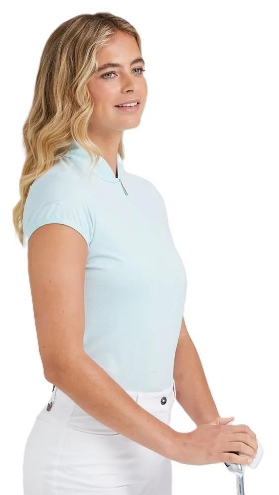 Ping Evetta Jacquard damskie polo, seaspray