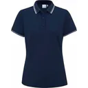 PING Viviana Tipped damskie polo, granatowe