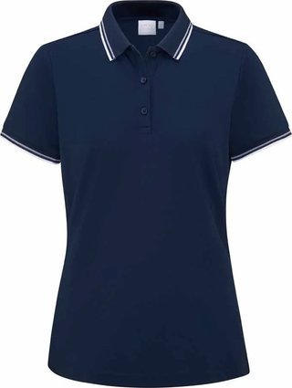 PING Viviana Tipped damskie polo, granatowe