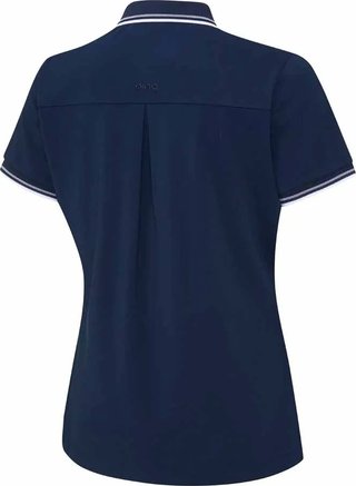 PING Viviana Tipped damskie polo, granatowe