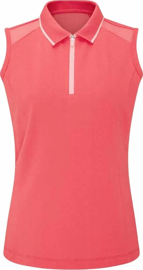 PING Eben Sleeveless damskie polo, paradise pink