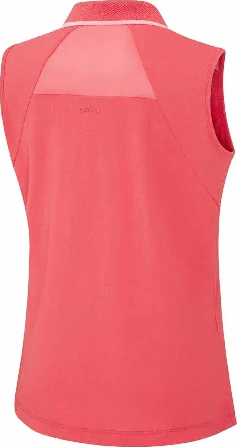 PING Eben Sleeveless damskie polo, paradise pink