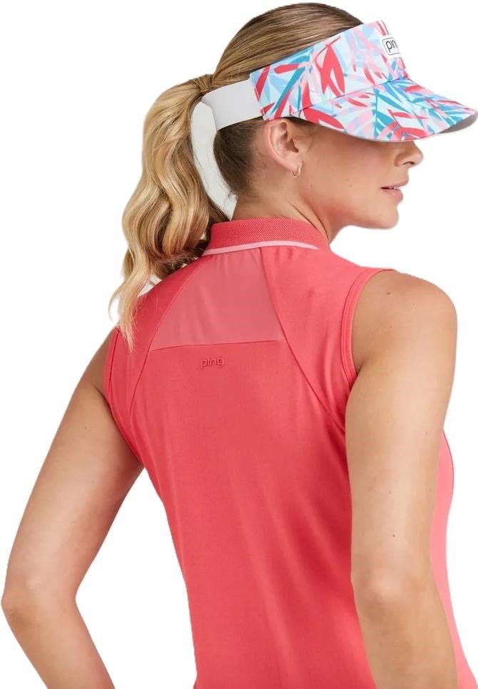 PING Eben Sleeveless damskie polo, paradise pink