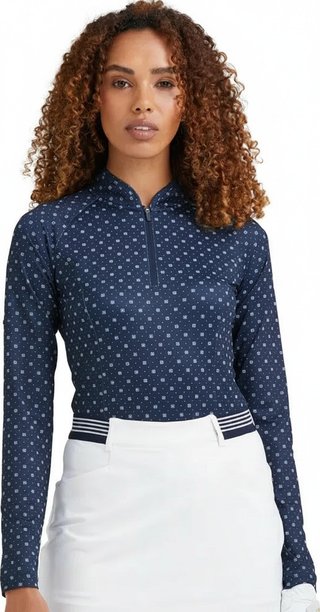 PING Arwen Printed Longsleeve damskie polo, micro monogram