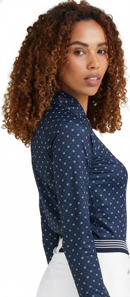 PING Arwen Printed Longsleeve damskie polo, micro monogram