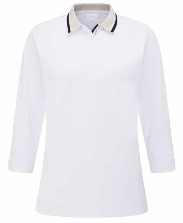 Ping Alicia damskie polo, white/pebble