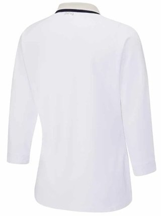 Ping Alicia damskie polo, white/pebble