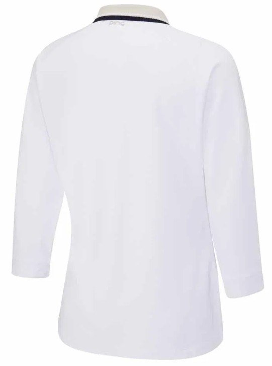 Ping Alicia damskie polo, white/pebble