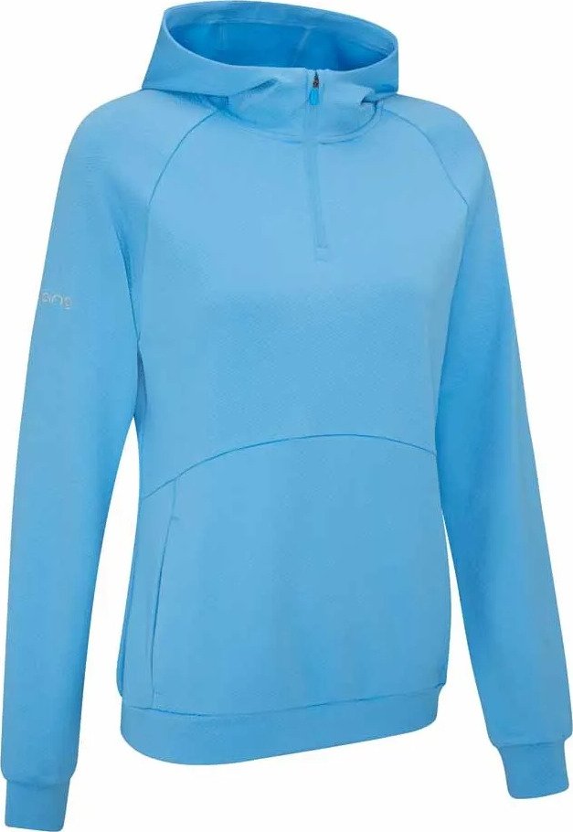 Ping Rhona Textured bluza damska, infinity blue