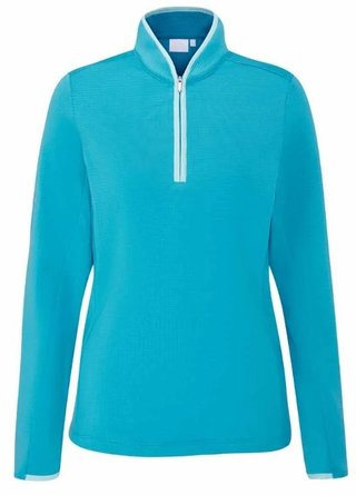 Ping Abigale Performance Fleece damska bluza, turquoise