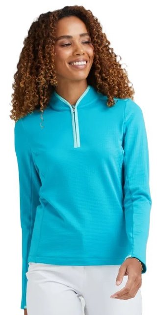 Ping Abigale Performance Fleece damska bluza, turquoise