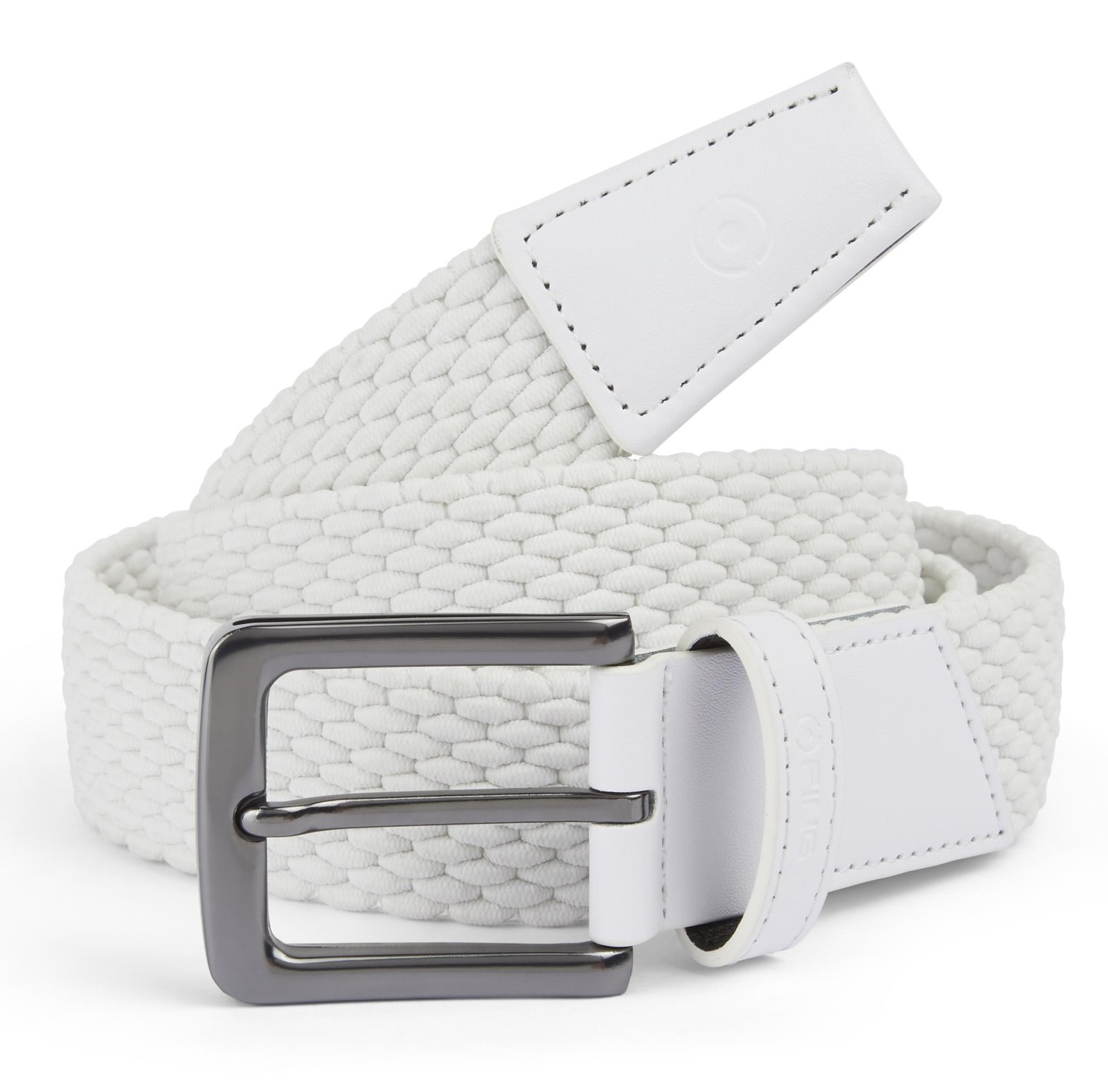 Ping stretch webbing pasek męski, biały