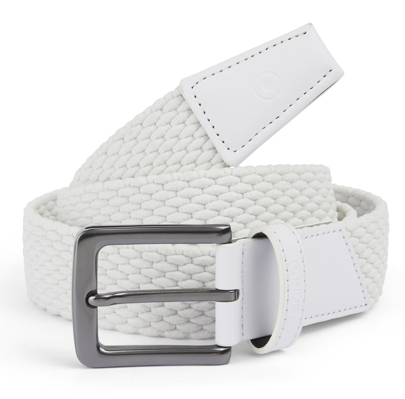 Ping stretch webbing pasek męski, biały