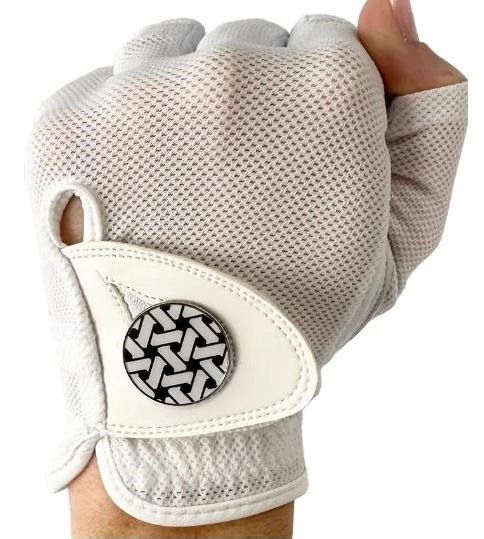 Best of Golf America Half Finger damska rękawica golfowa, biała