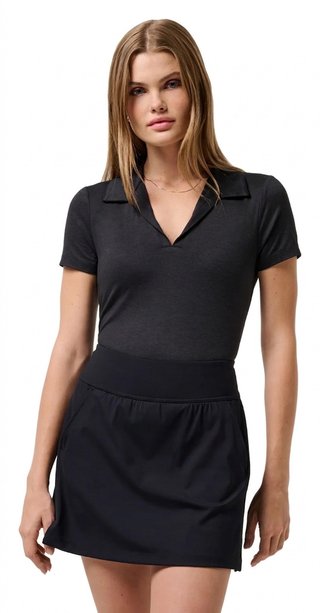 Travis Mathew Skyloft Light damskie polo, heather black