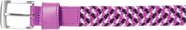 FootJoy Braided unisex pasek, czarny/biały/jagodowy, długi