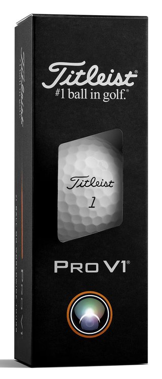 Titleist Pro V1 piłki golfowe, tekst kolor: czarny, standardowa numeracja 1-4, Tekst: X - 3 piłki