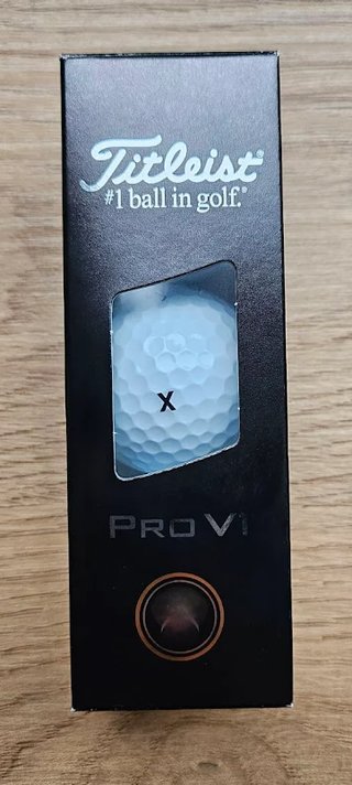 Titleist Pro V1 piłki golfowe, tekst kolor: czarny, standardowa numeracja 1-4, Tekst: X - 3 piłki