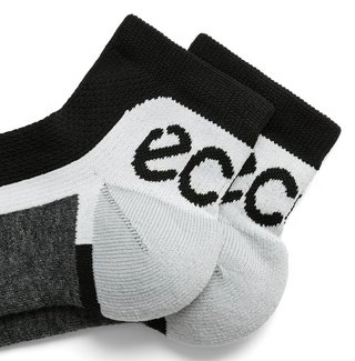 Ecco Tech Sporty Ankle-Cut skarpety, czarno/białe