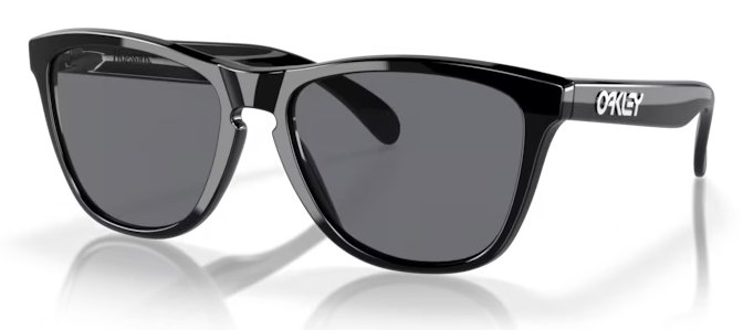 Oakley Frogskins Polished Black w/ Grey okulary golfowe